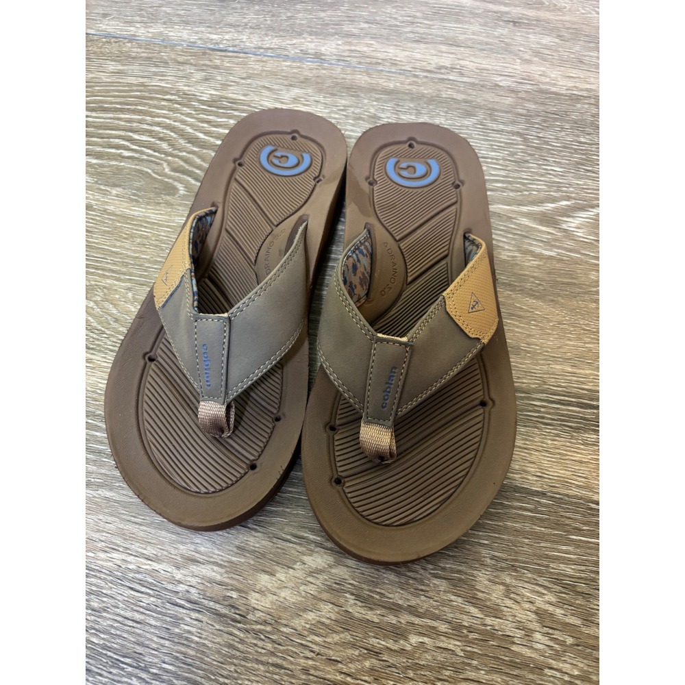 Cobian Men's‎ Brown Flip Flops Sandals Thong Style Casual Beach Summer Size 8